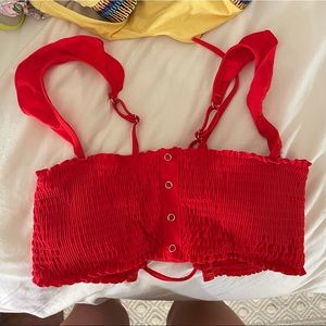 Red bikini top!